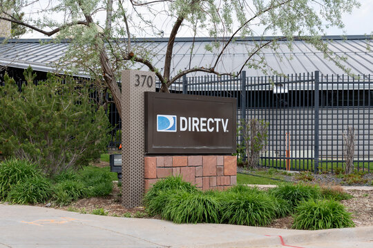 Englewood, Colorado, USA - May 18, 2023: DirecTV office in Englewood, Colorado, USA. DirecTV is an American satellite television provider.