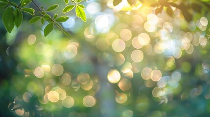 Obraz premium A tree covered in numerous leaves appears blurred, creating a soft focus effect