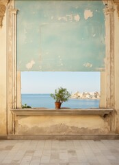 Window Overlooking Ocean
