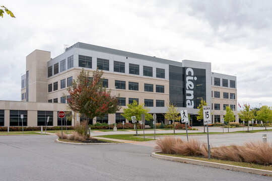 Ottawa, ON, Canada - October 15, 2023: Ciena Canada office building in Ottawa, ON, Canada. Ciena is an American telecommunications networking equipment and software services supplier.
