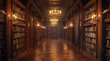 Eyecatching Purple chairs in a library with a large book shelf full of books