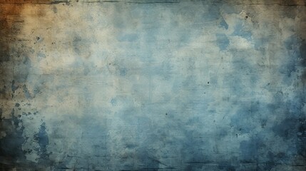 Grungy Background With Blue Sky and Clouds
