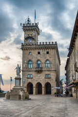 View of the Public Palace in Republic of San Marino