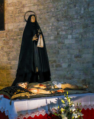 mary and jesus, Basilika San Nicola, Bari, Apulia, Italy, Europe, Marchj 2024