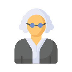 Have a look at this premium icon of judge, professional worker and employee