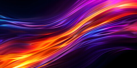 A colorful background with a black background and a purple background with a light pattern, Abstract painting with neon light