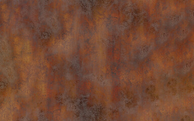 Pattern of corrosion evident on rusty metal.