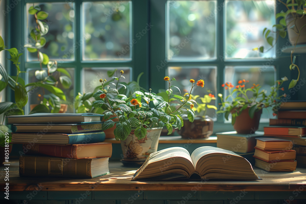 Aufkleber read books and articles to gain knowledge and perspective on various topics and issues. concept of l