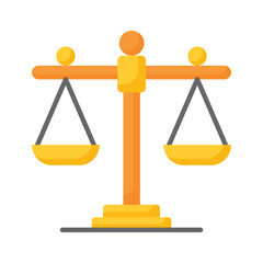 Have a look at this beautiful icon of law scale, justice scale vector