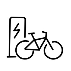 Bicycle Related Line Icon