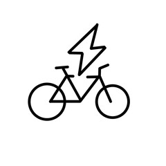 Bicycle Related Line Icon