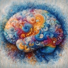 Vibrant Brain Painting