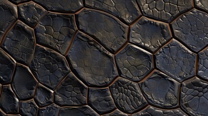 Intricate lizard skin texture in a captivating pattern, Ai Generated.
