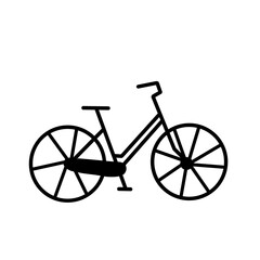 bicycle icon vector 