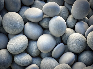 stones on the beach pebble stone background with space for text or image close up