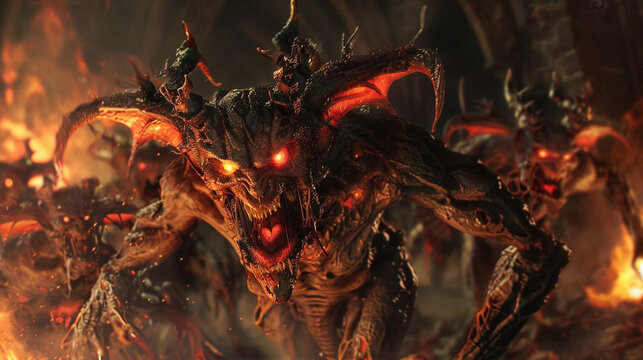 A horde of demons has emerged from the depths of hell