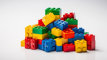 Vibrant Collection of LEGO Bricks for Creative Construction