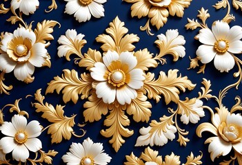 3d rendered photo of flowers on a plain background