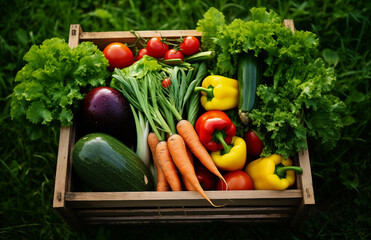 Variety Of Organic Vegetables Spread Out Fresh Raw Vegetables still life healthy food concept