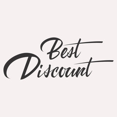 Best Discount Lettering advertising card