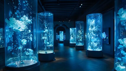 Digital art installations blend technology and creativity in immersive museum experiences. Concept Art Installations, Technology, Immersive Experiences, Digital Art, Museums
