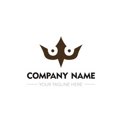owl logo design template
