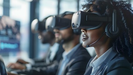 Embracing VR and AR Technology in Business for Enhanced Future Perspectives. Concept VR Technology, AR Technology, Business Innovation, Future Perspectives, Enhanced Experiences