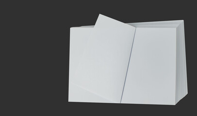 A stack of white paper for printing in the office