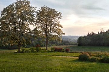 Panoramic view in French Correze country