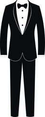 black tuxedo cutout clipart