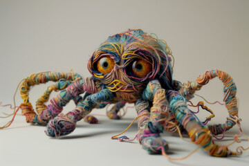 A small, mischievous monster that looks like a bundle of tangled yarn, able to unravel itself to slip through cracks and reassemble at will.