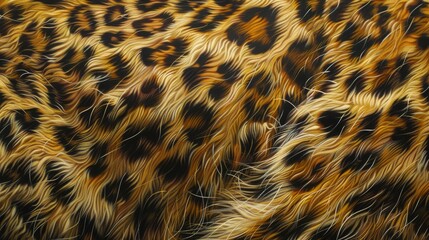 Close up of Felidaes brown and fawn patterned leopard print fabric