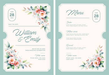 Minimal Wedding Invitation Set