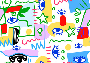  Colorful Abstract contemporary modern trendy Vector  patterns. Wallpapers. Perfect