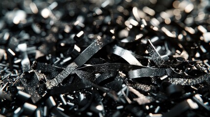 Close up of a pile of broken glass, suitable for various design projects