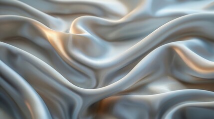 Fototapeta premium A luxurious silk fabric exudes elegance, its smooth texture and sheen creating a backdrop of opulence