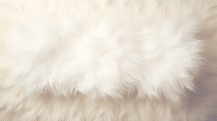 Detailed view of soft white fur texture
