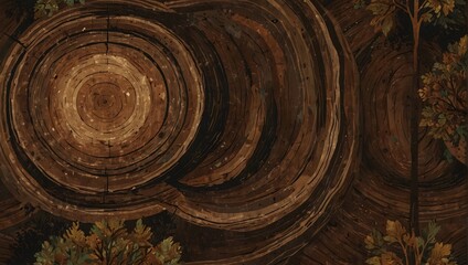 old wooden background. design for banner, poster, social media. generative ai