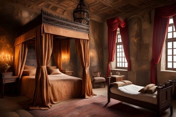 bedroom in medieval Europe