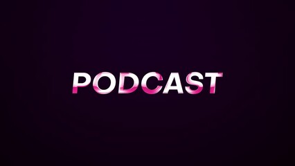 Podcast Microphone Intro With Particles