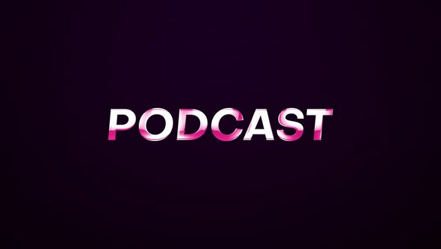 Podcast Microphone Intro With Particles