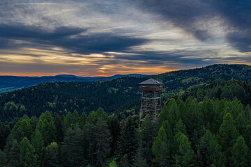 Malnik wieża, Muszyna, Beskid Sądecki, Poland, EU © Maciej G. Szling