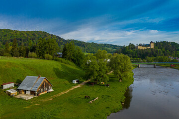 Fototapeta premium Muszyna, Dolina Popradu, Beskid Sądecki, Poland, EU
