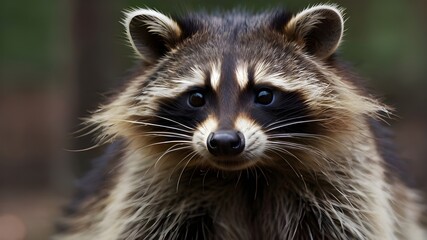 portrait of a raccoon