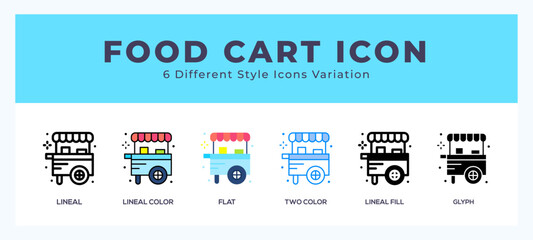 Food cart icon. high quality icon symbol for web design