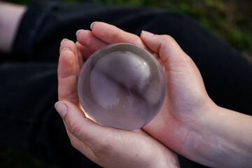 Crystal Sphere. Crystal Sphere, used for meditation, clairvoyance, health, luck and abundance!...