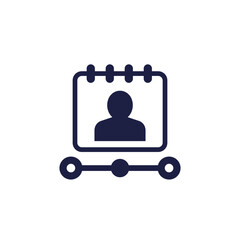 MAU icon, Monthly Active Users vector