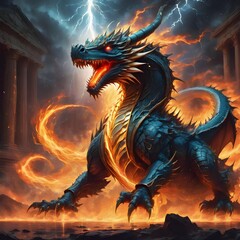 chinese dragon statue