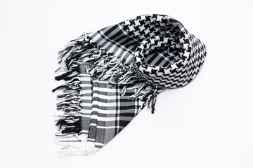 Keffiyeh, hijab, kandura or pushi, head covering commonly used in the Middle East and the Arab...