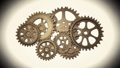 antique analog vintage A gear icon representing se (16)